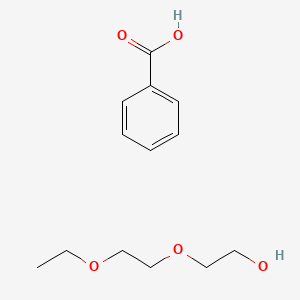 molecular formula C13H20O5 B14354112 Benzoic acid;2-(2-ethoxyethoxy)ethanol CAS No. 90327-11-0