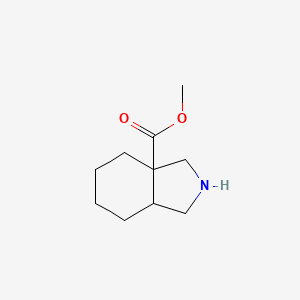 molecular formula C10H17NO2 B1435412 methyl octahydro-3aH-isoindole-3a-carboxylate CAS No. 1823262-96-9