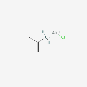 molecular formula C4H7ClZn B14354173 chlorozinc(1+);2-methanidylprop-1-ene CAS No. 90472-63-2
