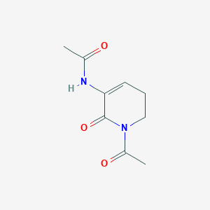 molecular formula C9H12N2O3 B14354186 N-(1-Acetyl-2-oxo-1,2,5,6-tetrahydropyridin-3-yl)acetamide CAS No. 90237-94-8