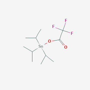 molecular formula C11H21F3O2Sn B14354188 Tri(propan-2-yl)[(trifluoroacetyl)oxy]stannane CAS No. 91312-01-5