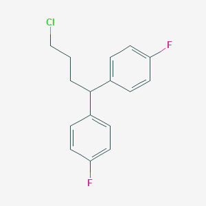molecular formula C16H15ClF2 B143542 1,1'-(4-Chlorobutylidene)bis(4-fluorobenzene) CAS No. 3312-04-7