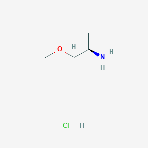 molecular formula C5H14ClNO B1435420 (2R)-3-methoxybutan-2-amine hydrochloride CAS No. 1807938-53-9