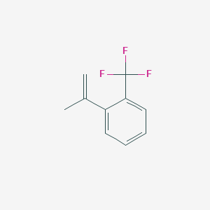molecular formula C10H9F3 B14354269 Benzene, 1-(1-methylethenyl)-2-(trifluoromethyl)- CAS No. 91456-19-8