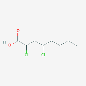 molecular formula C8H14Cl2O2 B14354279 2,4-Dichlorooctanoic acid CAS No. 90284-91-6
