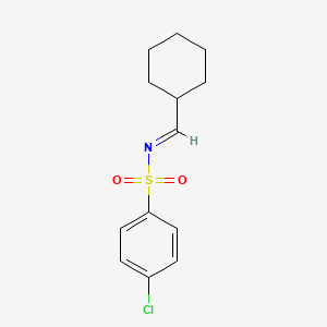 molecular formula C13H16ClNO2S B1435430 4-chloro-N-(cyclohexylmethylidene)benzene-1-sulfonamide CAS No. 1807884-99-6