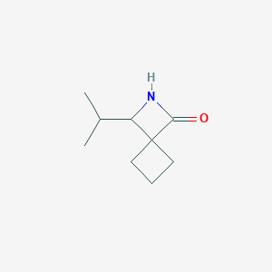 molecular formula C9H15NO B1435431 3-(Propan-2-yl)-2-azaspiro[3.3]heptan-1-one CAS No. 1803602-08-5