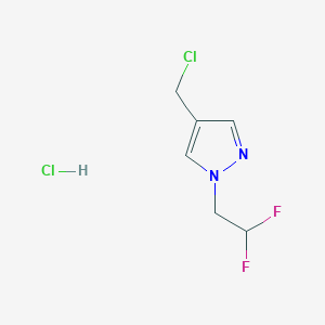 4-(chloromethyl)-1-(2,2-difluoroethyl)-1H-pyrazole hydrochloride
