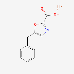 molecular formula C11H8LiNO3 B1435437 Lithium(1+) ion 5-benzyl-1,3-oxazole-2-carboxylate CAS No. 1803585-61-6