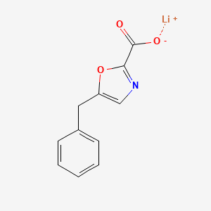 Lithium(1+) ion 5-benzyl-1,3-oxazole-2-carboxylate