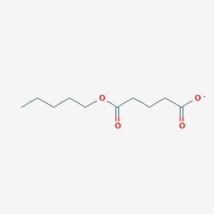 molecular formula C10H17O4- B14354387 5-Oxo-5-(pentyloxy)pentanoate CAS No. 93691-94-2