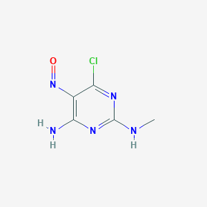 6-chloro-2-N-methyl-5-nitrosopyrimidine-2,4-diamine