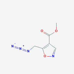 molecular formula C6H6N4O3 B1435446 Methyl 5-(azidomethyl)-1,2-oxazole-4-carboxylate CAS No. 1803584-39-5