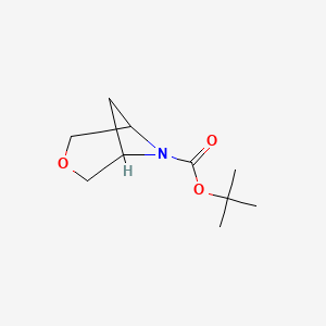 molecular formula C10H17NO3 B1435449 tert-Butyl 3-oxa-6-azabicyclo[3.1.1]heptane-6-carboxylate CAS No. 1414860-35-7