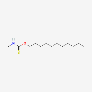 molecular formula C13H27NOS B14354497 O-undecyl Methylaminomethanethioate CAS No. 92412-09-4