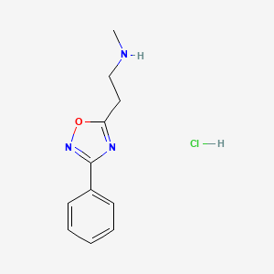 Methyl[2-(3-phenyl-1,2,4-oxadiazol-5-yl)ethyl]amine hydrochloride