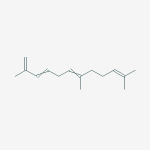 molecular formula C15H24 B14354528 2,7,11-Trimethyldodeca-1,3,6,10-tetraene CAS No. 93517-88-5