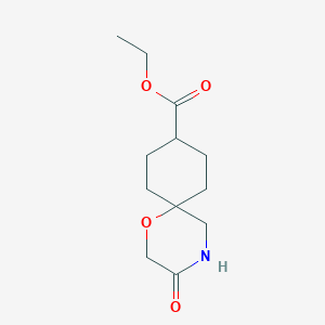 Ethyl 3-oxo-1-oxa-4-azaspiro[5.5]undecane-9-carboxylate