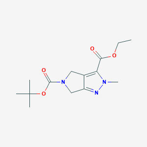 5-tert-Butyl 3-ethyl 2-methyl-4,6-dihydropyrrolo[3,4-c]pyrazole-3,5(2H)-dicarboxylate