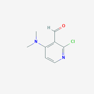 molecular formula C8H9ClN2O B1435458 2-chloro-4-(dimethylamino)pyridine-3-carbaldehyde CAS No. 1282606-18-1