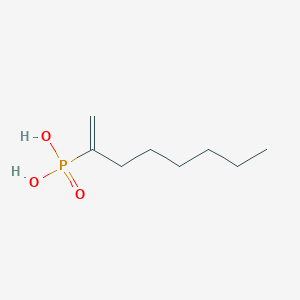 molecular formula C8H17O3P B14354651 Oct-1-EN-2-ylphosphonic acid CAS No. 91126-71-5