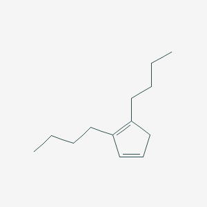 molecular formula C13H22 B14354656 1,2-Dibutylcyclopenta-1,3-diene CAS No. 90317-57-0