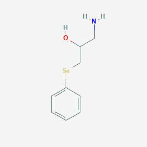 molecular formula C9H13NOSe B14354671 1-Amino-3-(phenylselanyl)propan-2-ol CAS No. 90155-93-4