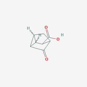 molecular formula C8H8O3 B1435474 (1R,2S,3S,4S,6R)-rel-5-Oxotricyclo[2.2.1.02,6]heptane-3-carboxylic acid CAS No. 52730-40-2