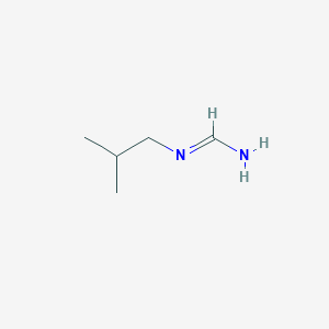 molecular formula C5H12N2 B14354767 N'-(2-methylpropyl)methanimidamide CAS No. 90304-19-1