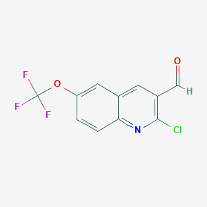 2-Chloro-6-(trifluoromethoxy)quinoline-3-carbaldehyde