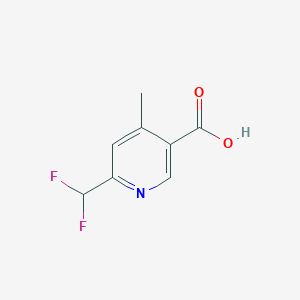 3-Pyridinecarboxylic acid, 6-(difluoromethyl)-4-methyl-