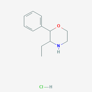 molecular formula C12H18ClNO B1435481 Phenetrazine Hydrochloride 