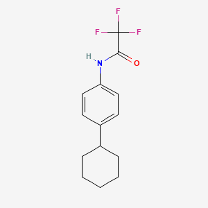 molecular formula C14H16F3NO B1435482 N-(4-Cyclohexylphenyl)-2,2,2-trifluoroacetamide CAS No. 340034-55-1