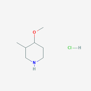 molecular formula C7H16ClNO B1435483 4-Methoxy-3-methylpiperidine hydrochloride CAS No. 1803612-05-6