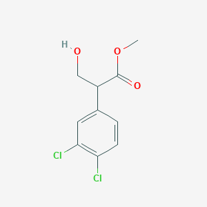 molecular formula C10H10Cl2O3 B1435486 Methyl 2-(3,4-dichlorophenyl)-3-hydroxypropanoate CAS No. 1254365-79-1