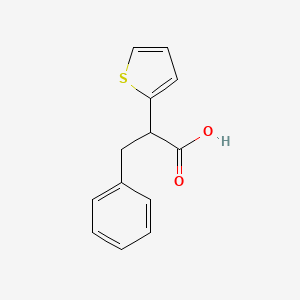 molecular formula C13H12O2S B14354895 3-Phenyl-2-thiophen-2-ylpropanoic acid CAS No. 91902-78-2
