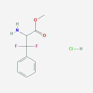 molecular formula C10H12ClF2NO2 B1435490 Methyl 2-Amino-3,3-difluoro-3-phenylpropionate Hydrochloride CAS No. 75149-43-8