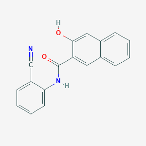 molecular formula C18H12N2O2 B14354904 N-(2-Cyanophenyl)-3-hydroxynaphthalene-2-carboxamide CAS No. 94239-31-3
