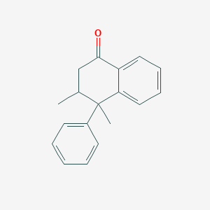molecular formula C18H18O B1435495 3,4-Dihydro-3,4-dimethyl-4-phenylnaphthalen-1(2H)-one CAS No. 1951444-96-4