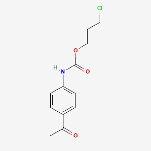 3-chloropropyl N-(4-acetylphenyl)carbamate
