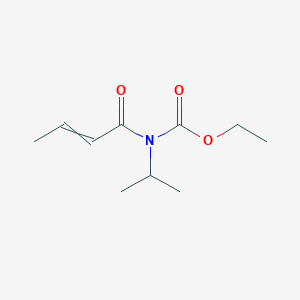 molecular formula C10H17NO3 B14354977 Ethyl but-2-enoyl(propan-2-yl)carbamate CAS No. 93423-99-5