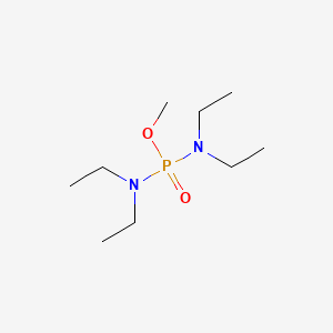 molecular formula C9H23N2O2P B14354993 Phosphorodiamidic acid, tetraethyl-, methyl ester CAS No. 90723-35-6