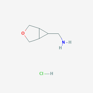 molecular formula C6H12ClNO B1435501 3-Oxabicyclo[3.1.0]hexan-6-ylmethanamine hydrochloride CAS No. 1803598-78-8