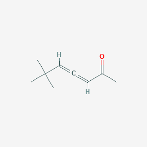 molecular formula C9H14O B14355023 6,6-Dimethylhepta-3,4-dien-2-one CAS No. 90213-40-4