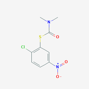 molecular formula C9H9ClN2O3S B1435503 1-[(2-chloro-5-nitrophenyl)sulfanyl]-N,N-dimethylformamide CAS No. 1803612-26-1