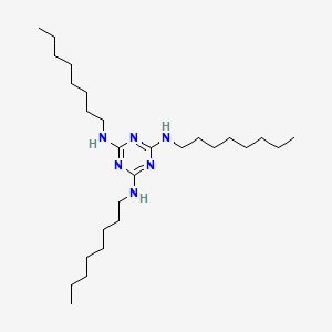 molecular formula C27H54N6 B14355049 N~2~,N~4~,N~6~-Trioctyl-1,3,5-triazine-2,4,6-triamine CAS No. 95153-69-8