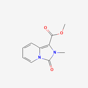 molecular formula C10H10N2O3 B1435512 methyl 2-methyl-3-oxo-2H,3H-imidazo[1,5-a]pyridine-1-carboxylate CAS No. 99615-34-6