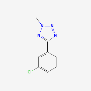 molecular formula C8H7ClN4 B14355151 5-(3-Chlorophenyl)-2-methyl-2H-tetrazole CAS No. 90278-25-4