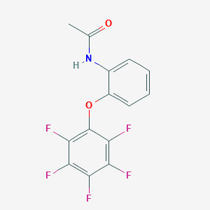 molecular formula C14H8F5NO2 B14355176 N-[2-(Pentafluorophenoxy)phenyl]acetamide CAS No. 90251-12-0
