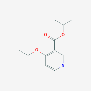 molecular formula C12H17NO3 B1435518 Propan-2-yl 4-(propan-2-yloxy)pyridine-3-carboxylate CAS No. 1803588-62-6